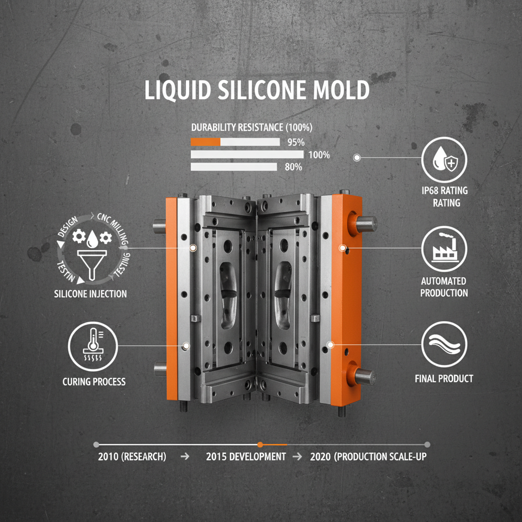 Liquid silicone waterproof product mold
