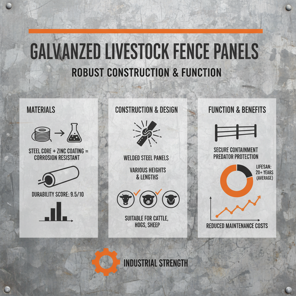 galvanized livestock fence panels