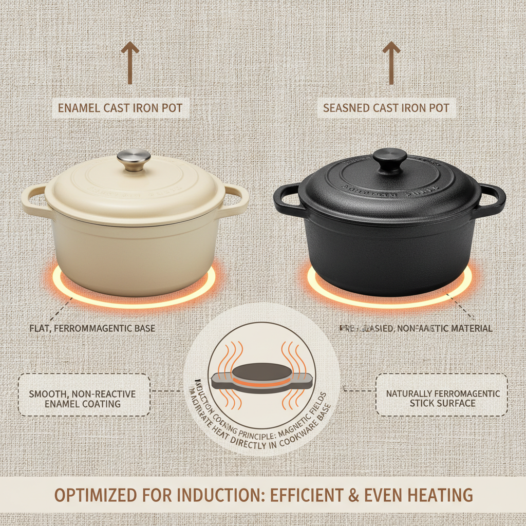 cast iron cookware for induction cooktop