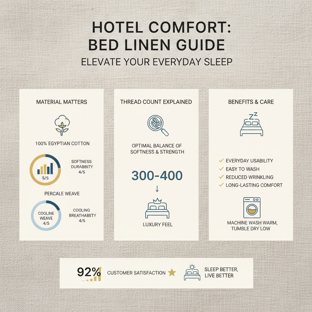 hotel style bed linen