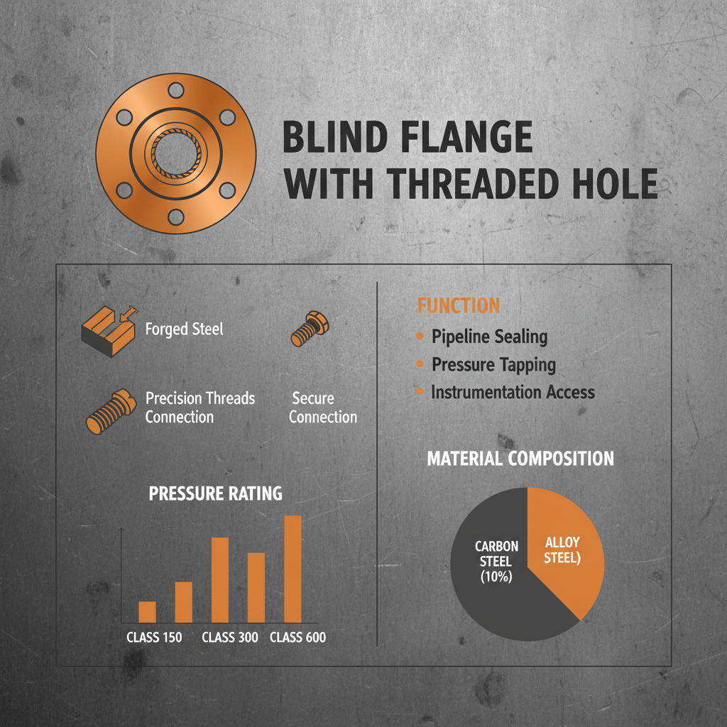 blind flange with threaded hole