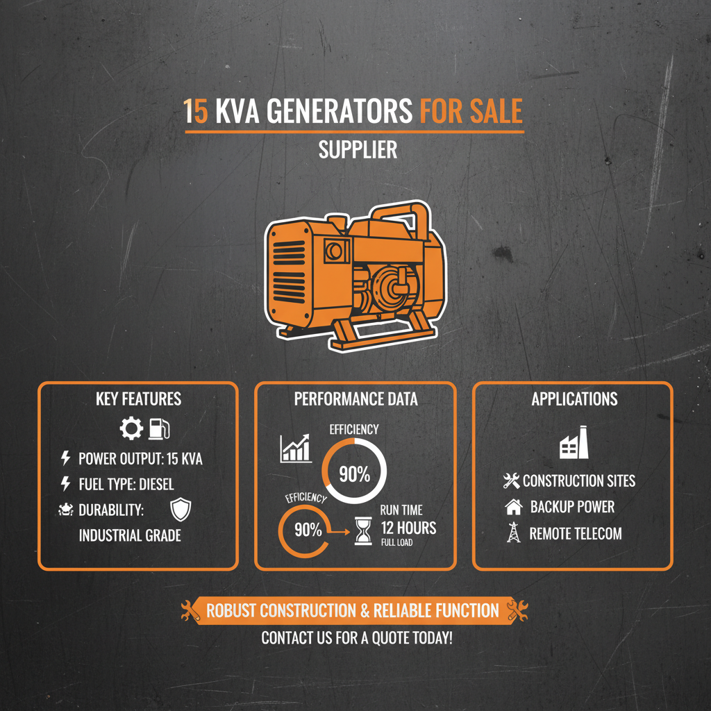 15 kva generators for sale Supplier