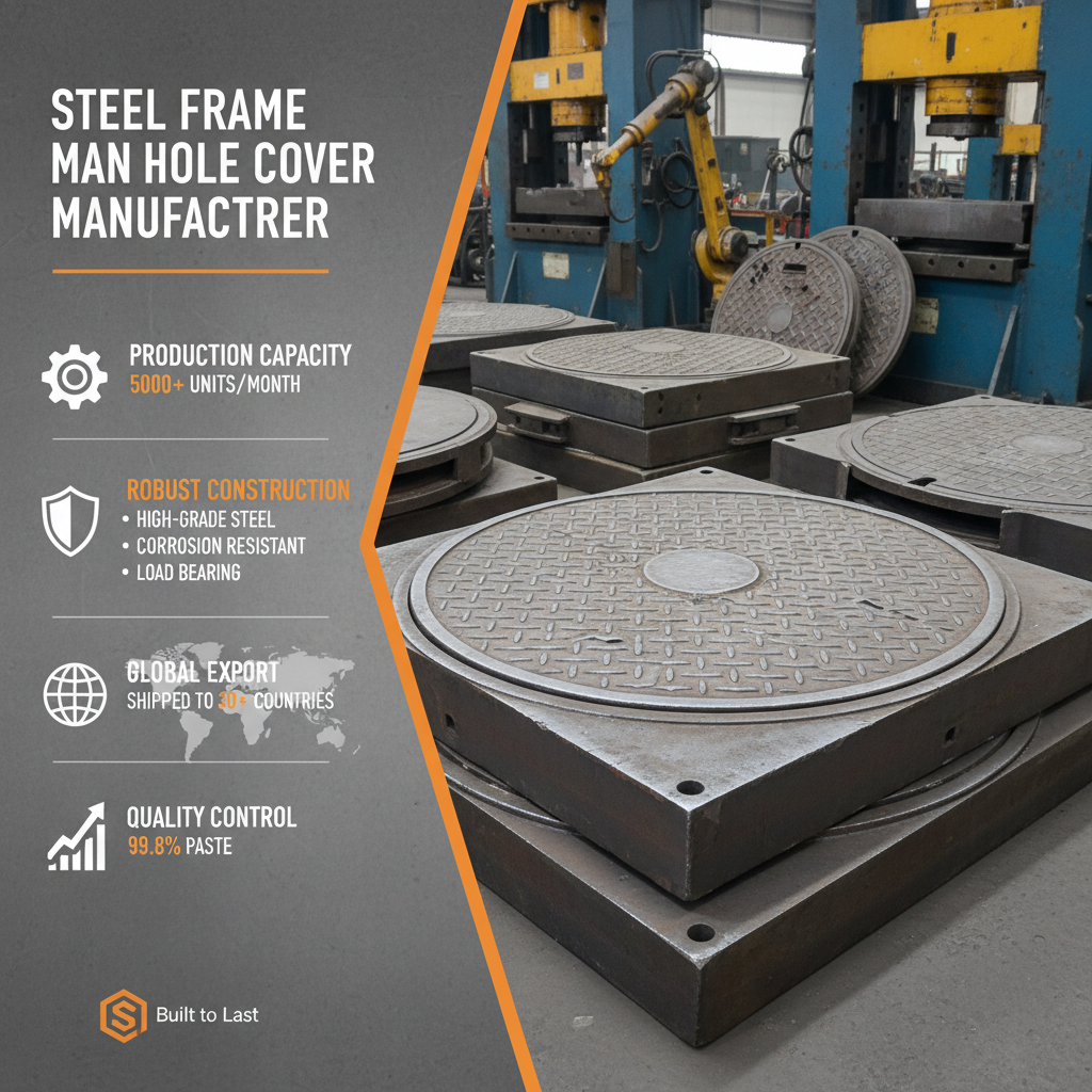 Steel Frame Manhole Cover manufacturer