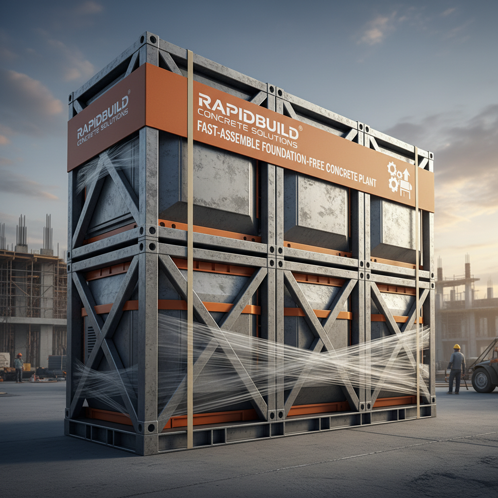 fast-assemble foundation-free concrete plant