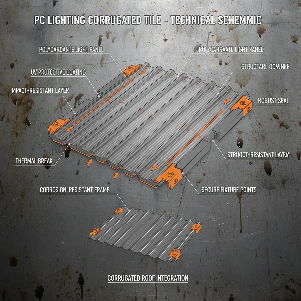 PC Lighting Corrugated Tile