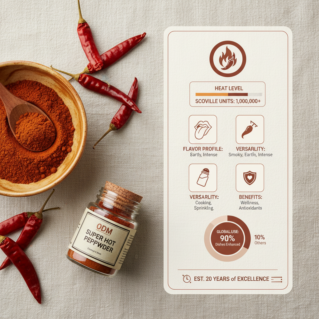 odm super hot pepper powder