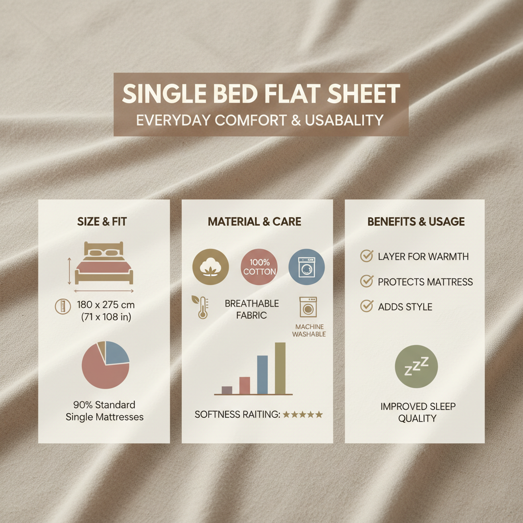 single bed flat sheet