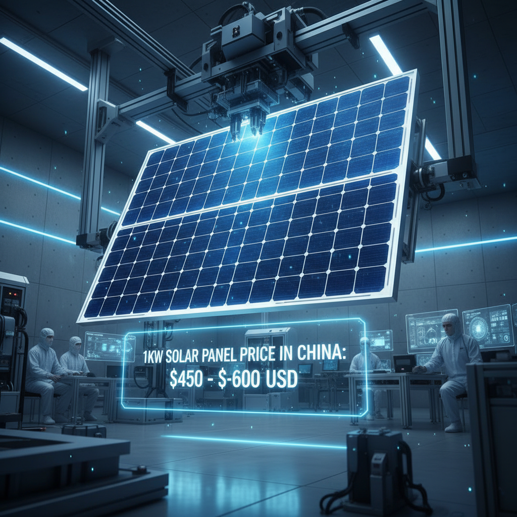 1kw solar panel price in china