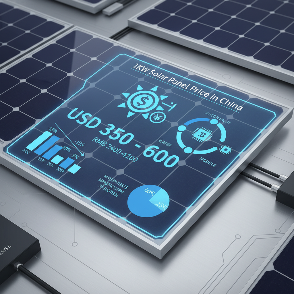 1kw solar panel price in china