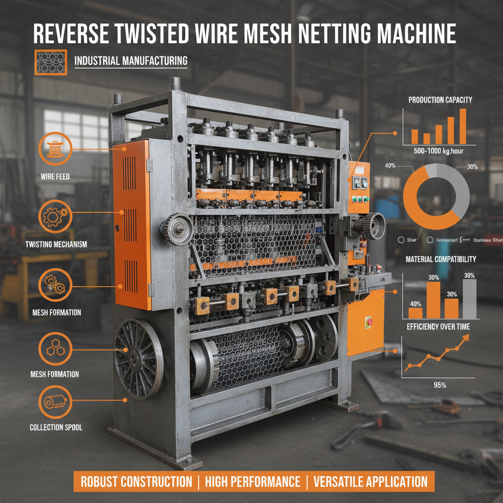 Reverse Twisted Wire Mesh Netting Machine
