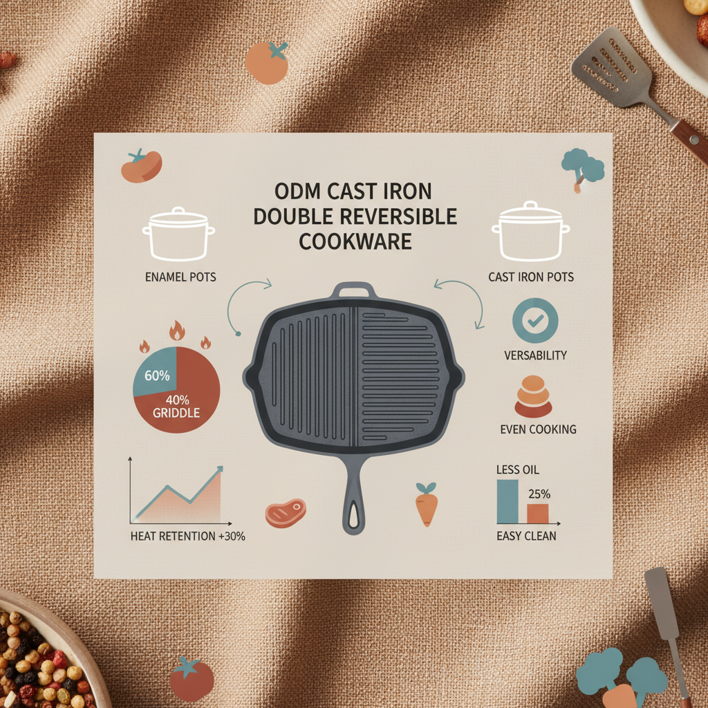 ODM cast iron double reversible