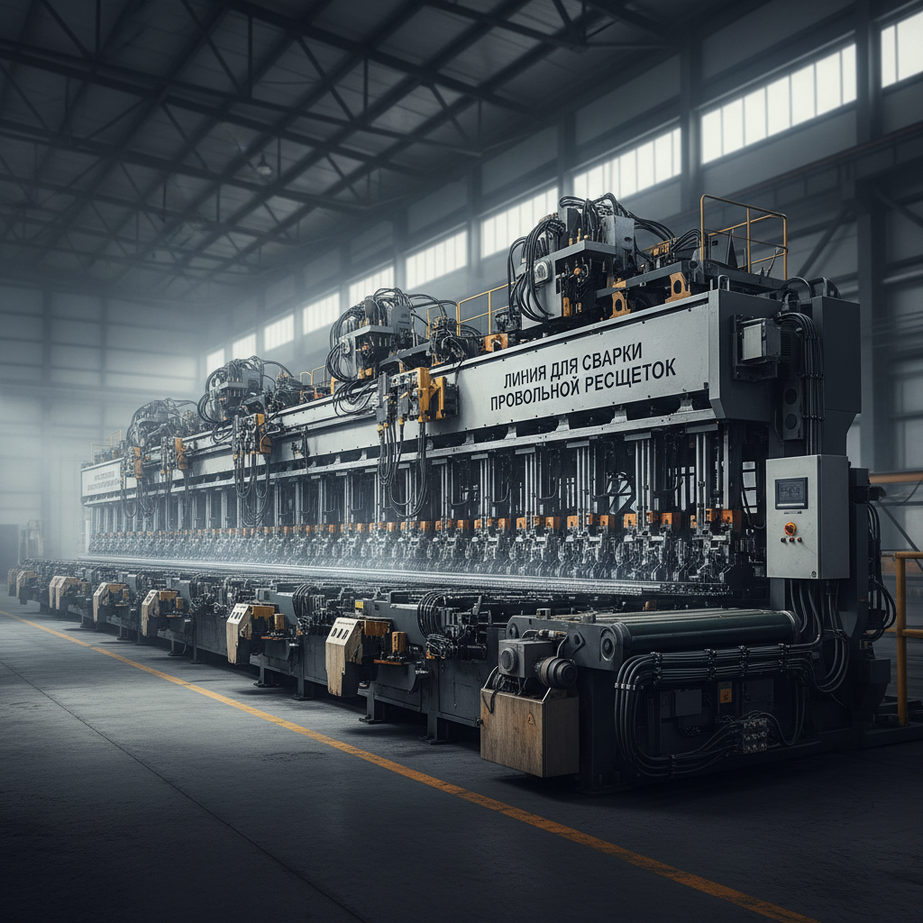 Линия для сварки проволочных решеток