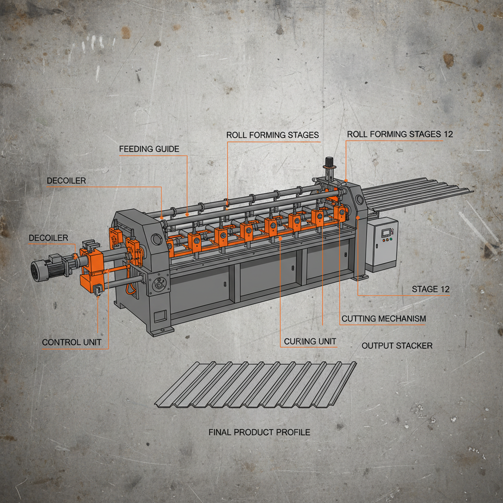 High Precision Metal Roofing Sheet Making Machine for Construction