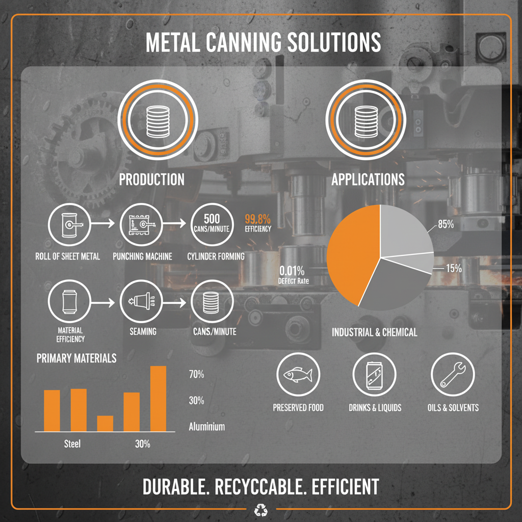 Sustainable and Durable Metal Canning Cans for Food Preservation