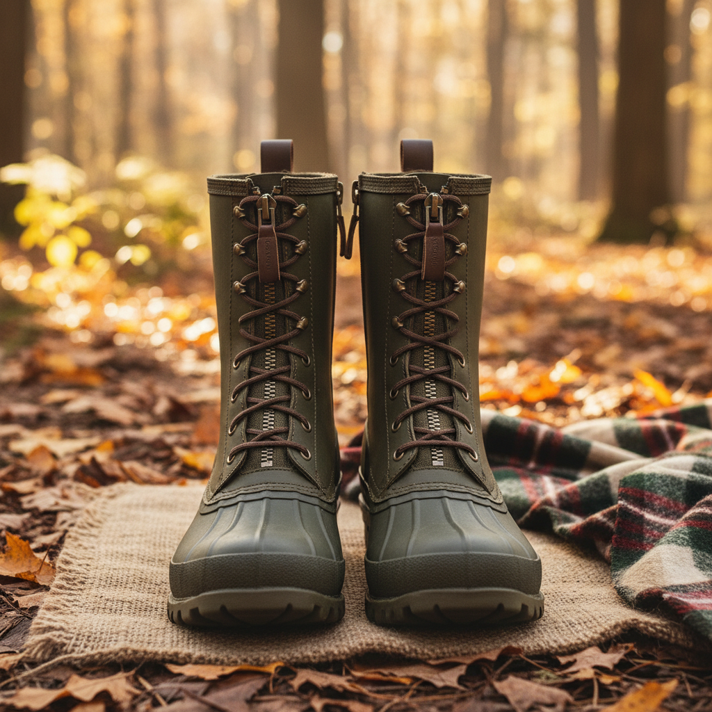 Professional Zipper Hunting Boots for Rugged Outdoor Performance