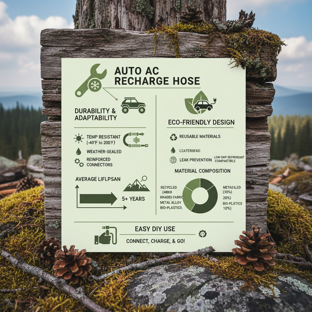 High Quality Auto AC Recharge Hose for Vehicle Climate Control