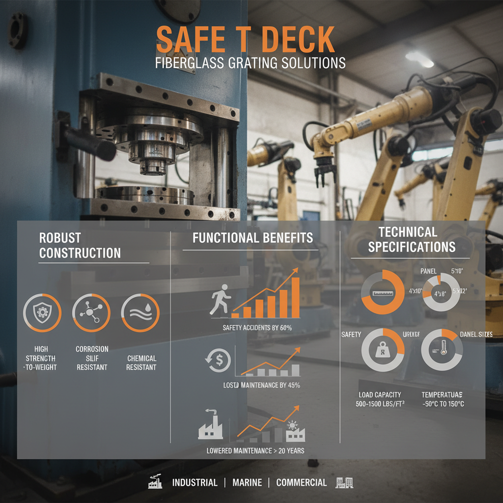 Industrial FRP Flooring Solutions with High Performance safe t deck