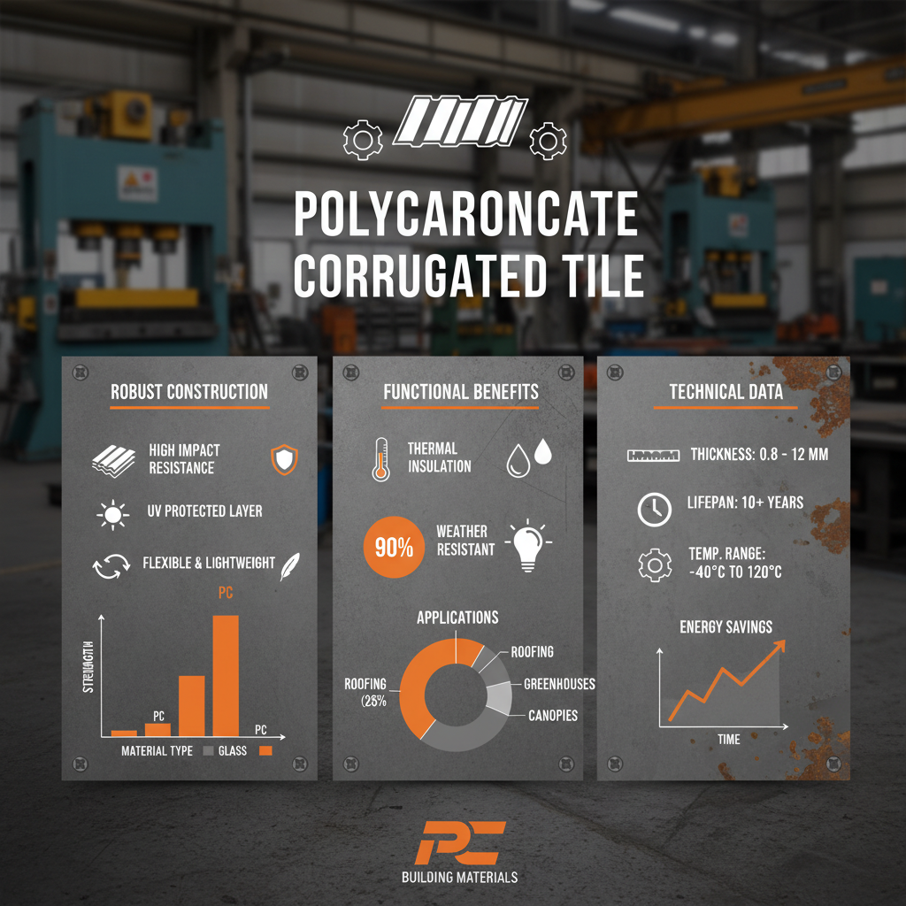 Polycarbonate Corrugated Tile