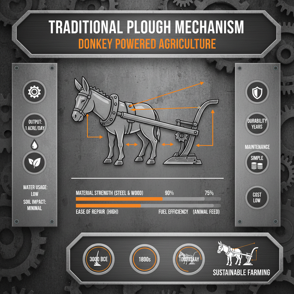 Engineering and Sustainability of the Donkey Drawn Plough