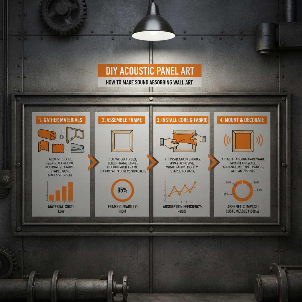 Guide on how to make sound absorbing wall art for home decor