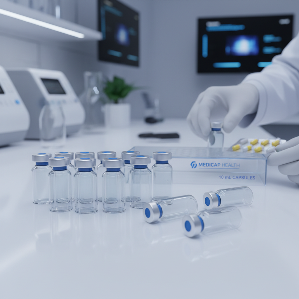 High Quality 10 ml vials with caps for Laboratory and Pharma Use