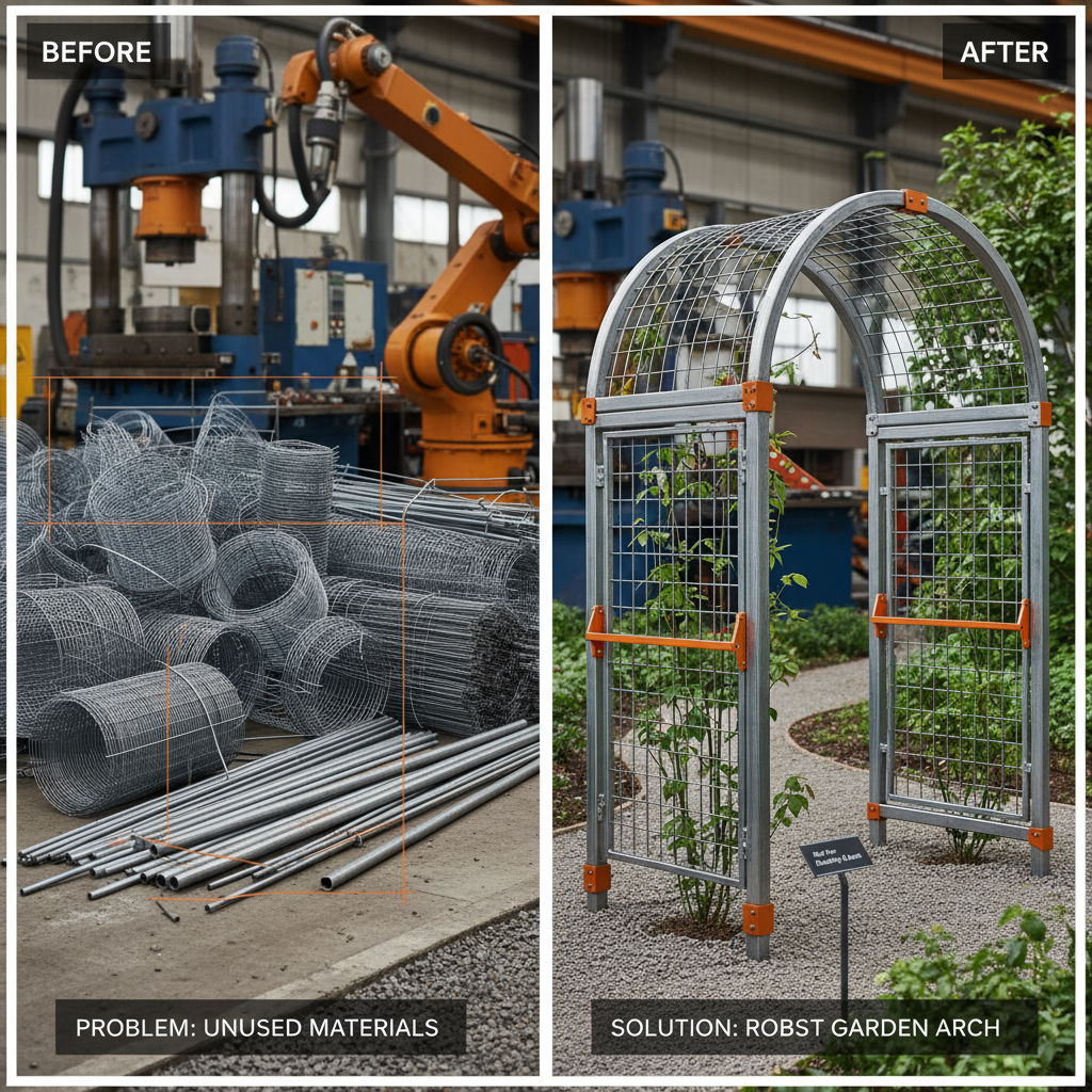 Durable Wide Metal Garden Arch for Professional Landscape Design