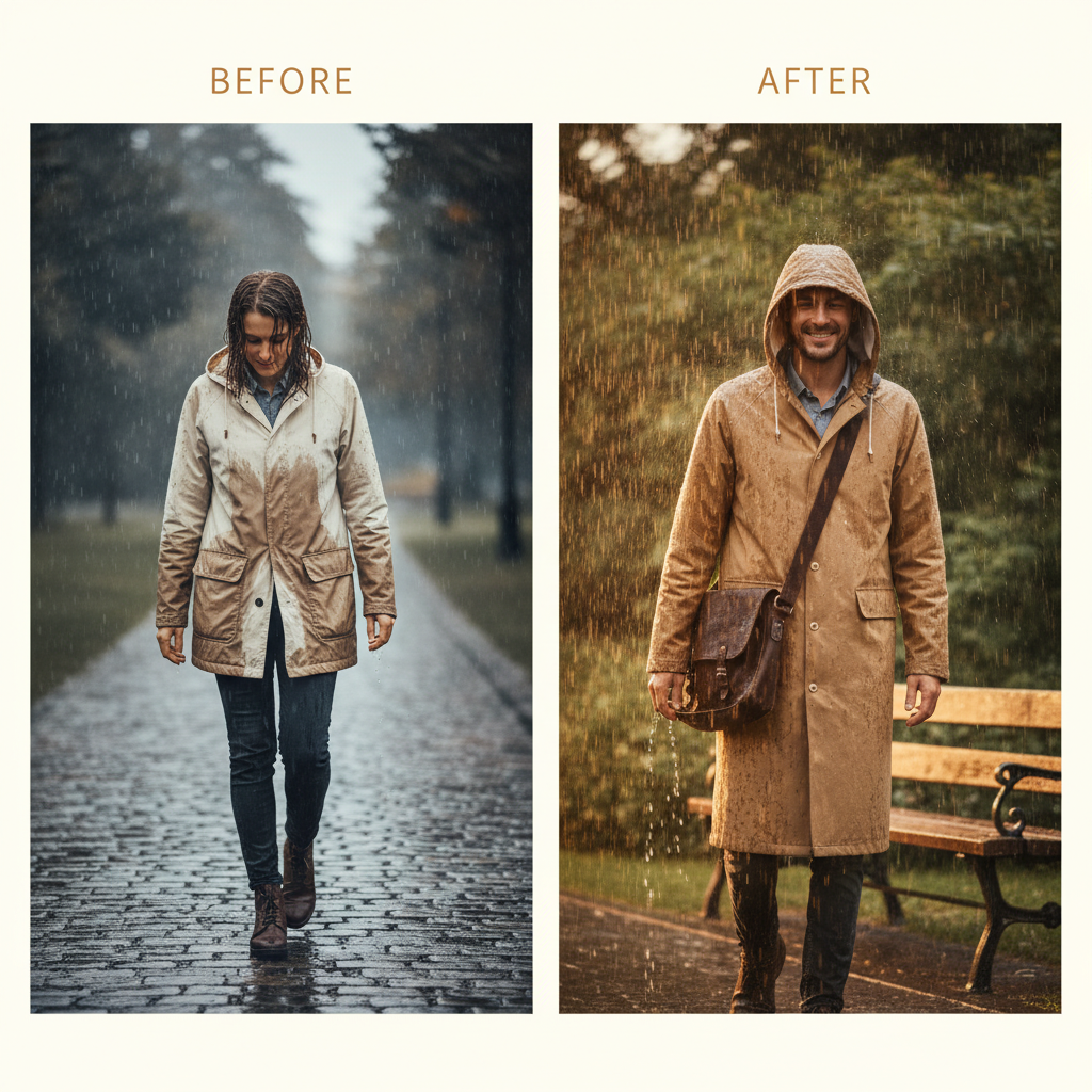 Durable Canvas Raincoat for Industrial Use and Outdoor Protection