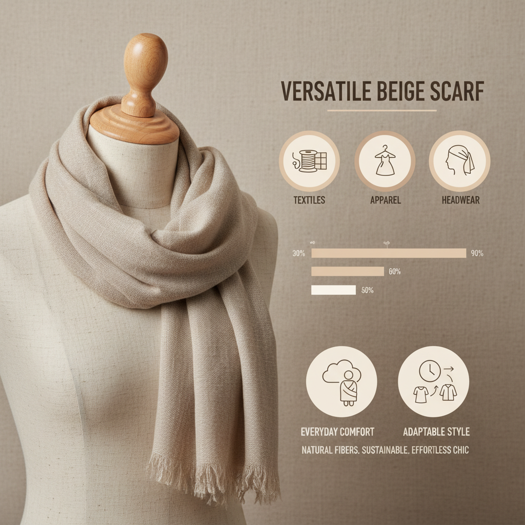 Premium Beige Scarf Textile Engineering and Global Market Trends