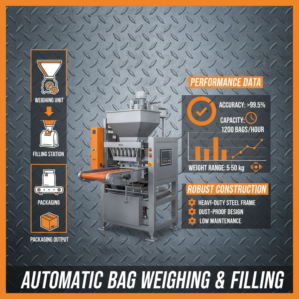 Efficient Automatic Bag Weighing and Filling Machine for Meat Processing