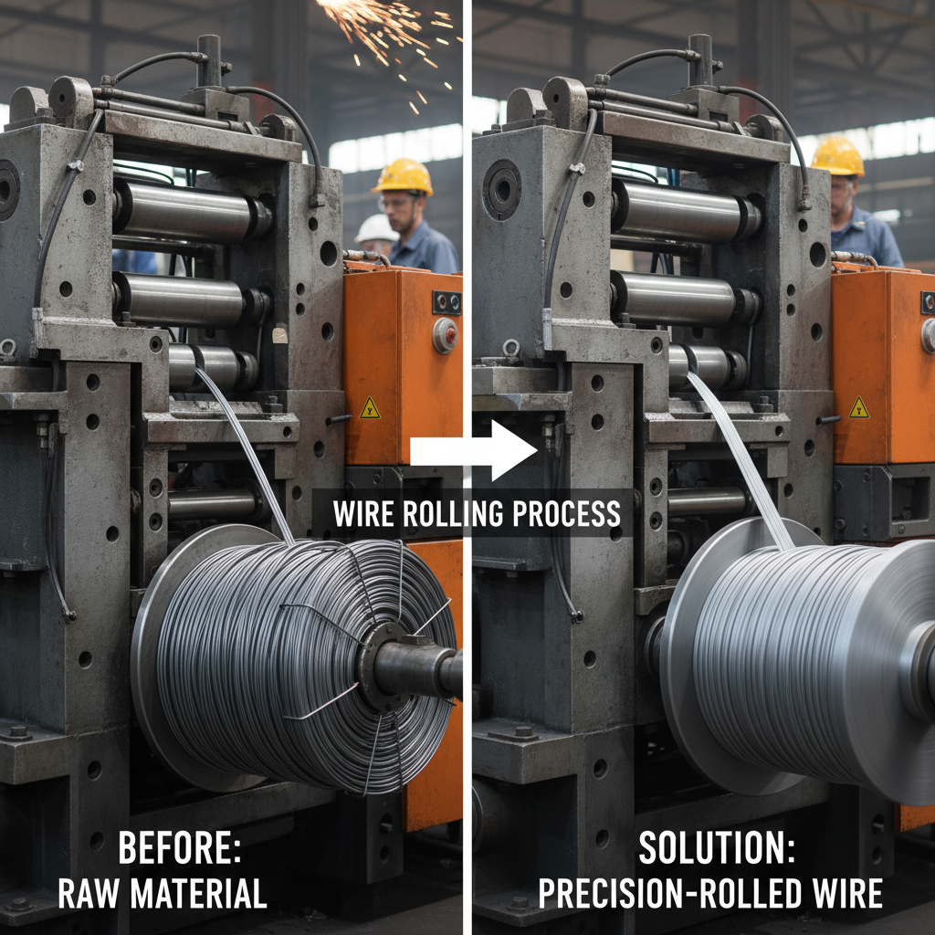 High Precision Industrial Wire Rolling Machine for Metal Processing