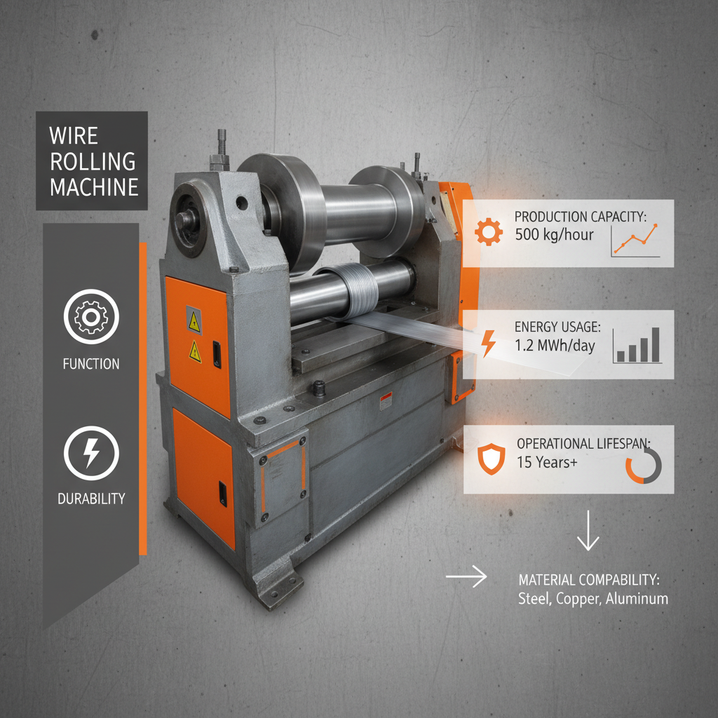 High Precision Industrial Wire Rolling Machine for Metal Processing