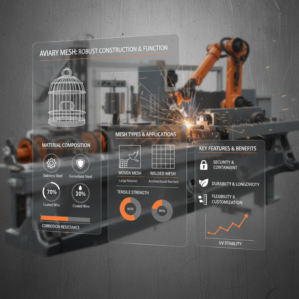 Professional Aviary Mesh for Secure Bird Containment Systems