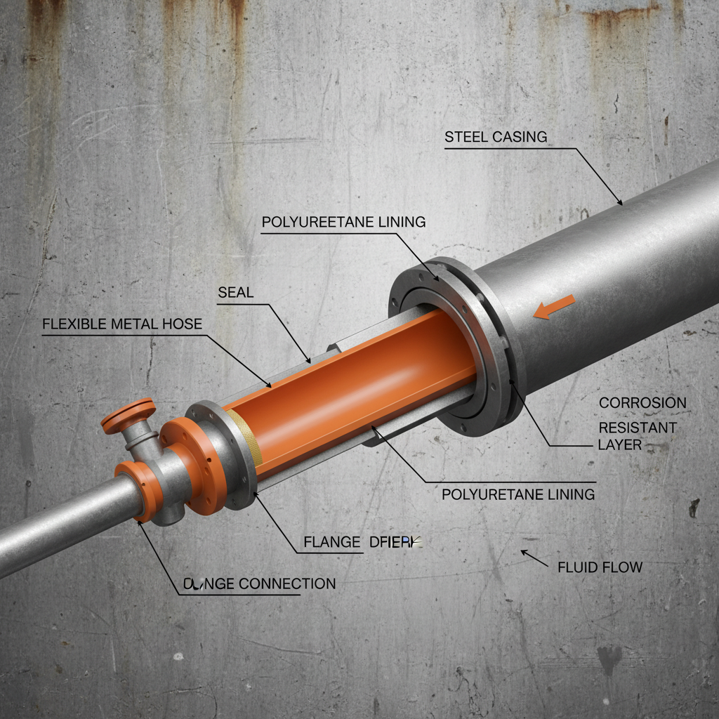 High Performance PU Lined Steel Pipe for Industrial Fluid Transport
