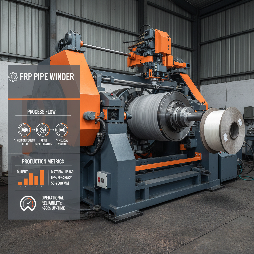 Advanced Industrial Pipe Winding Machine for FRP GRP Production