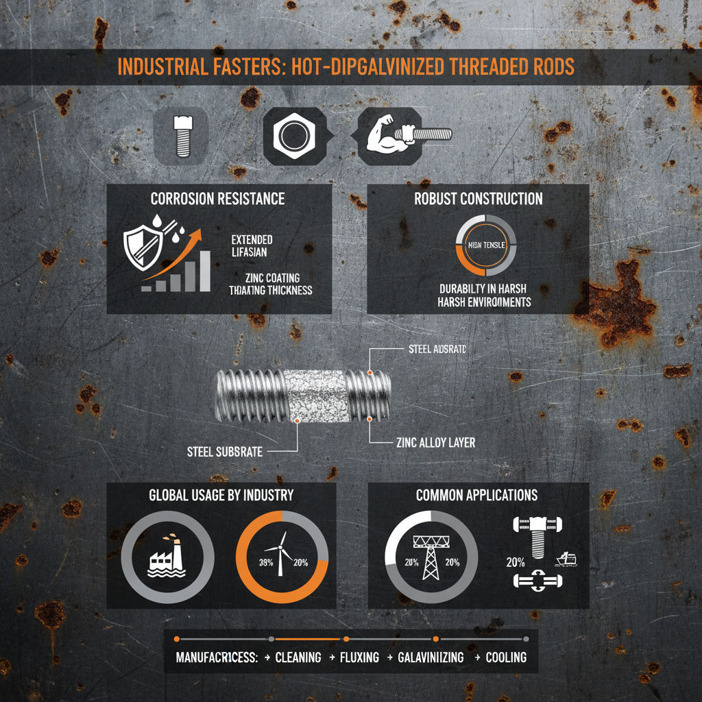 High Performance Hot Dipped Galvanized Threaded Rod for Industry