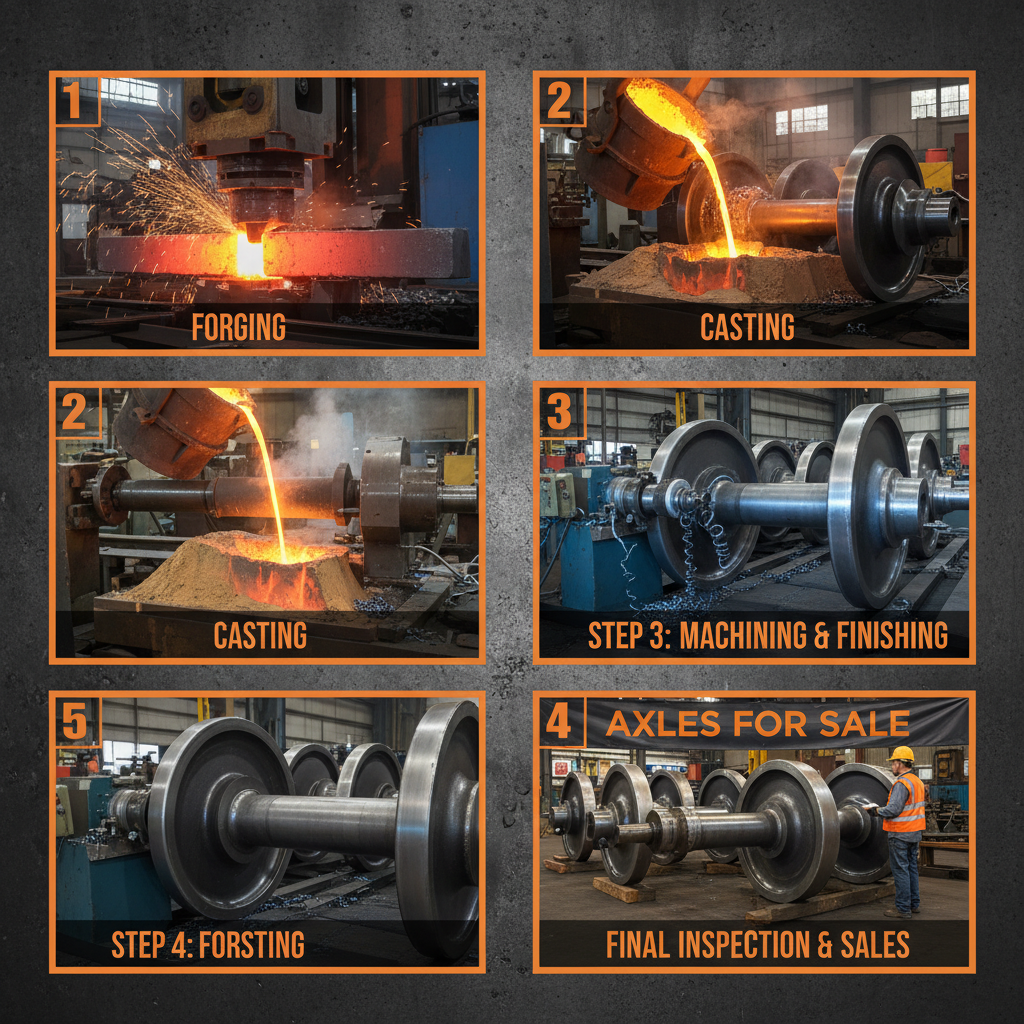 High Performance Industrial Forged Axles for Sale and Procurement
