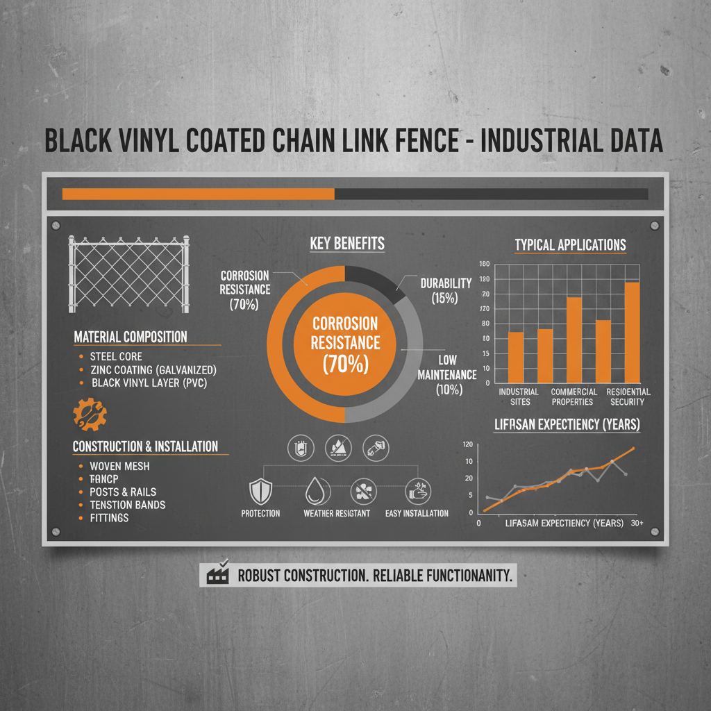 Durable and Discreet Black Vinyl Coated Chain Link Fence Solutions