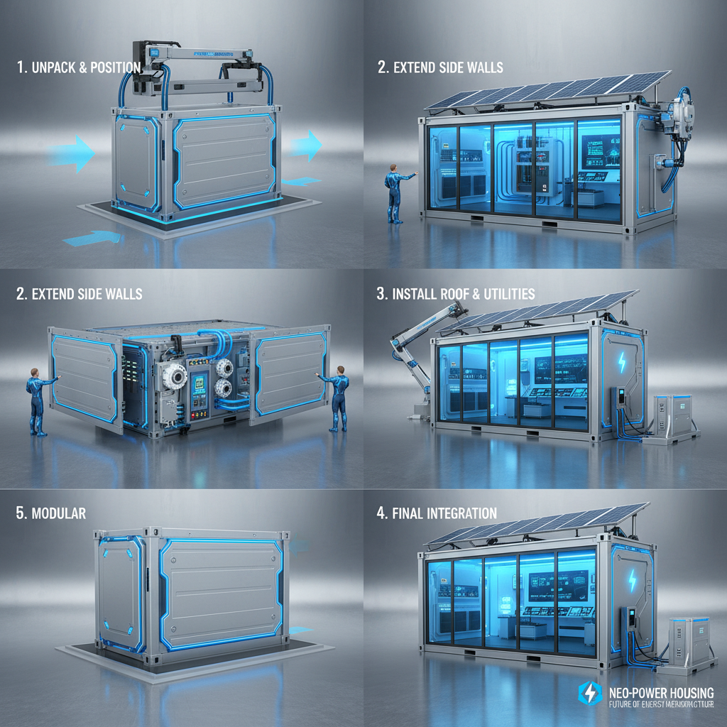 Innovative Foldable Container House for Rapid Deployment Housing