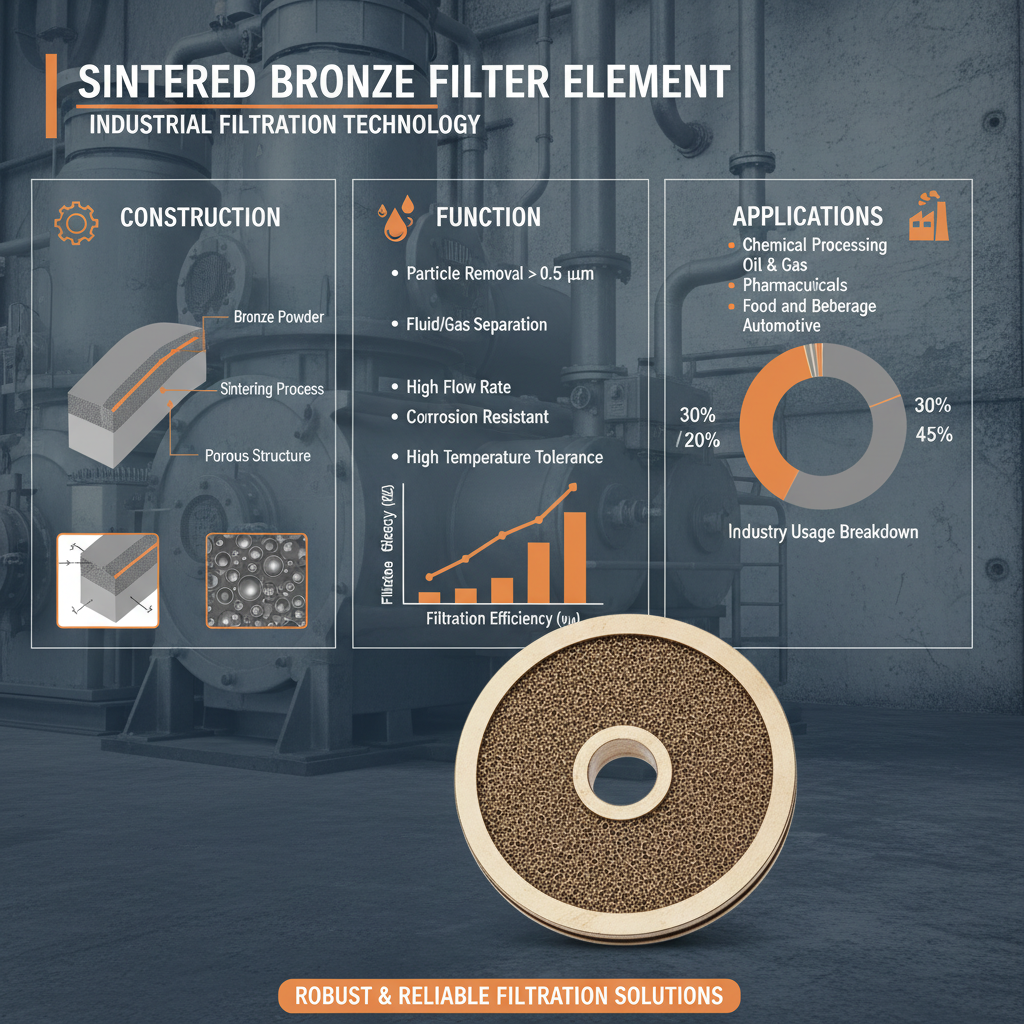 Industrial Sintered Bronze Filter Element for Precision Filtration
