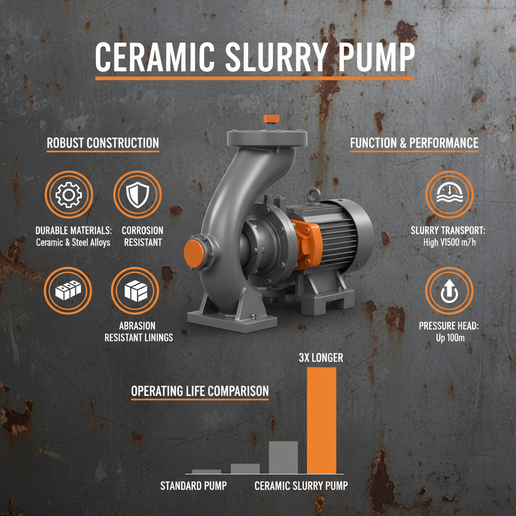 Industrial Ceramic Slurry Pump for Abrasive Fluid Handling Solutions