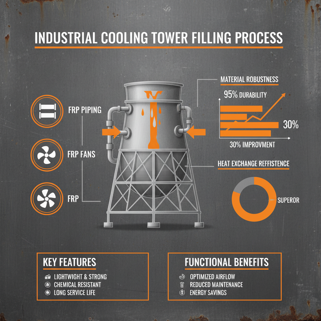 High Performance filling cooling tower for Industrial Thermal Management