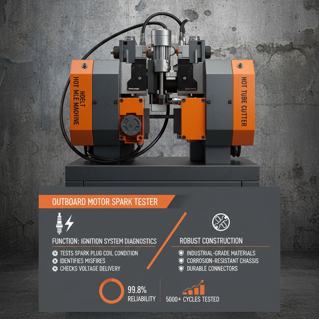 Professional Outboard Motor Spark Tester for Marine Engine Diagnostics