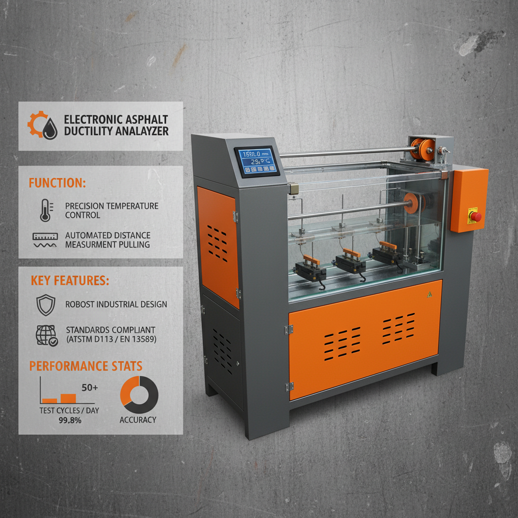Electronic Asphalt Ductility Testing Machine