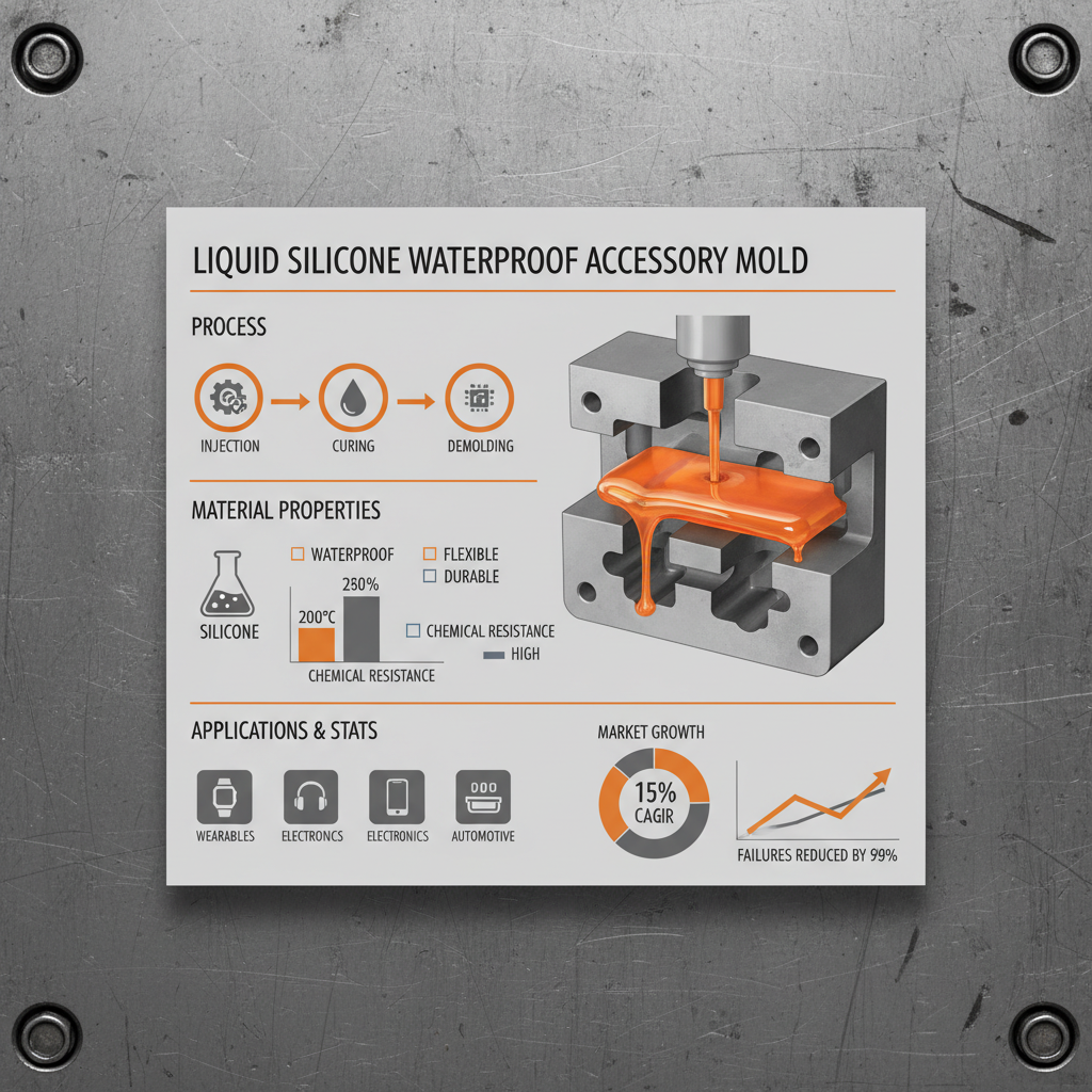 Liquid silicone waterproof accessory mold