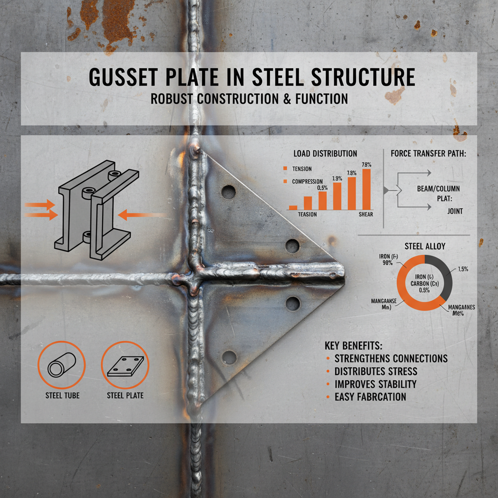 gusset plate in steel structure