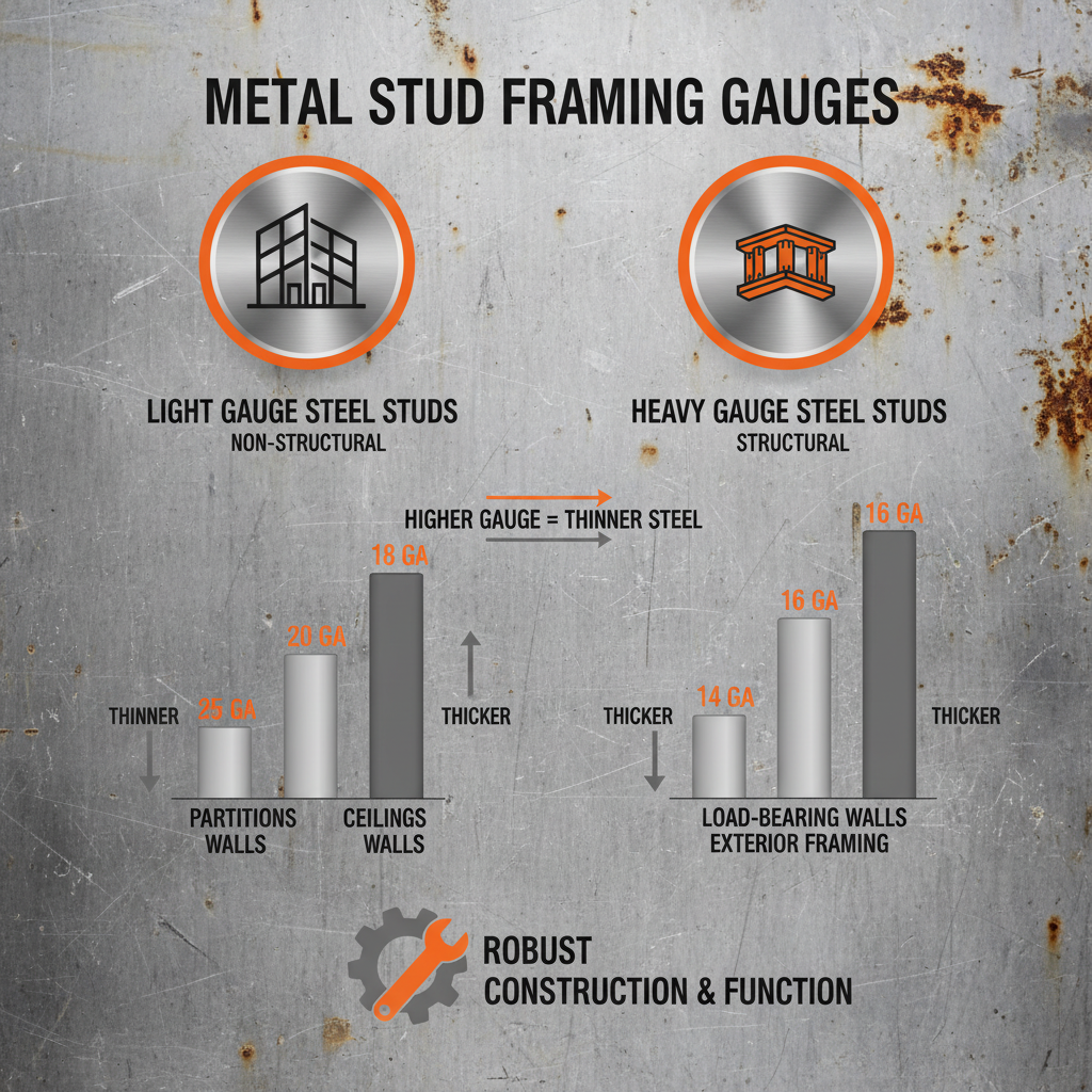 metal stud framing gauges