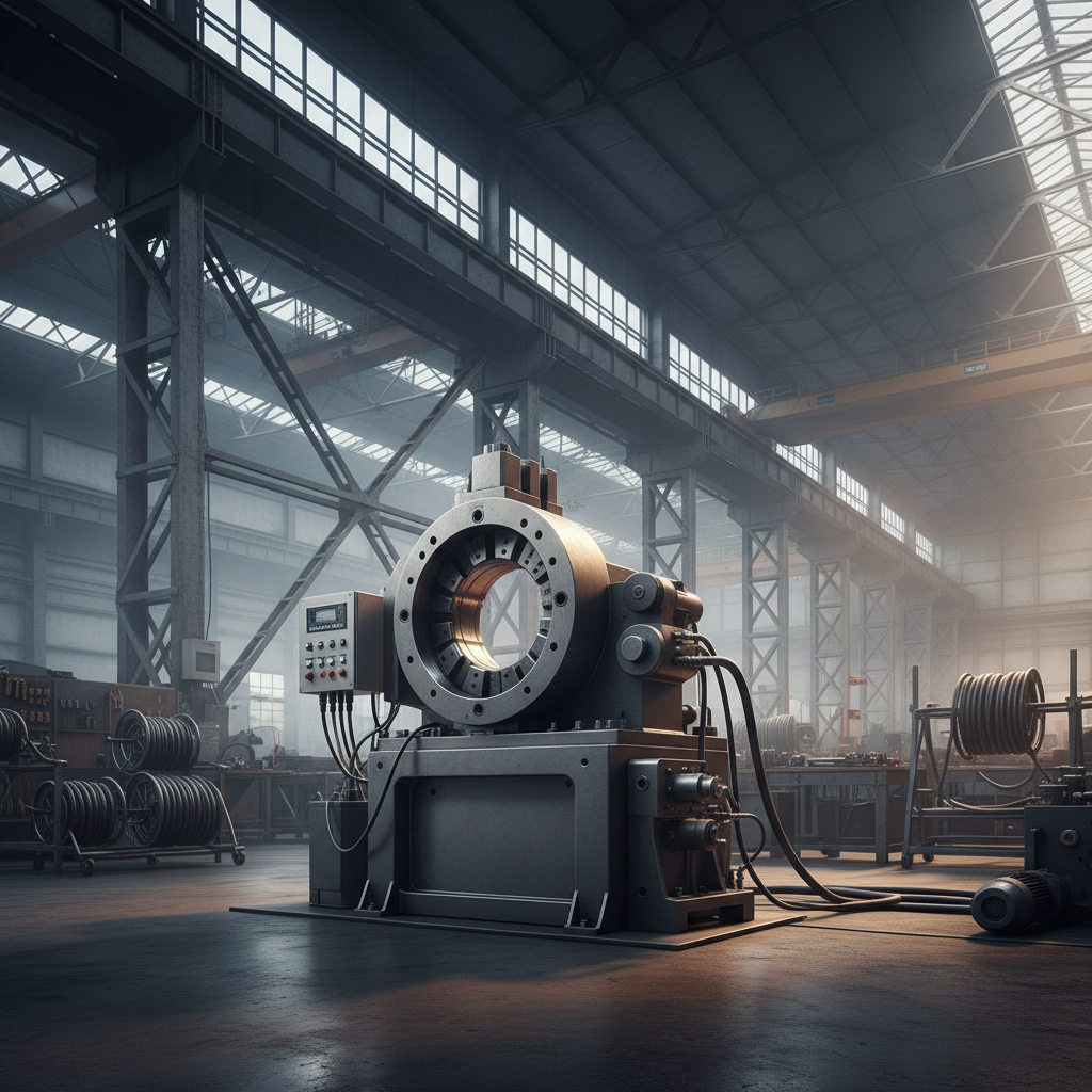 hose crimper for hydraulic hoses