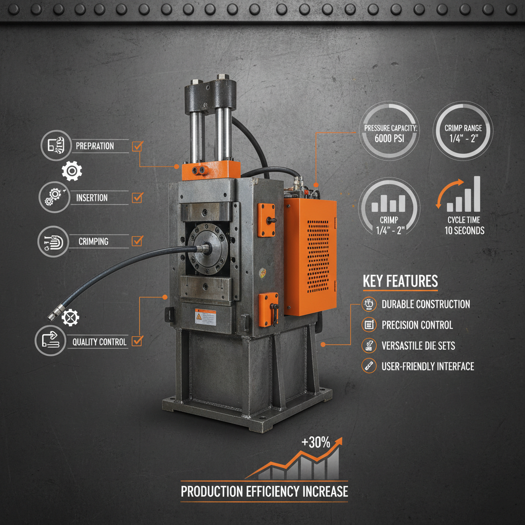 hose crimper for hydraulic hoses