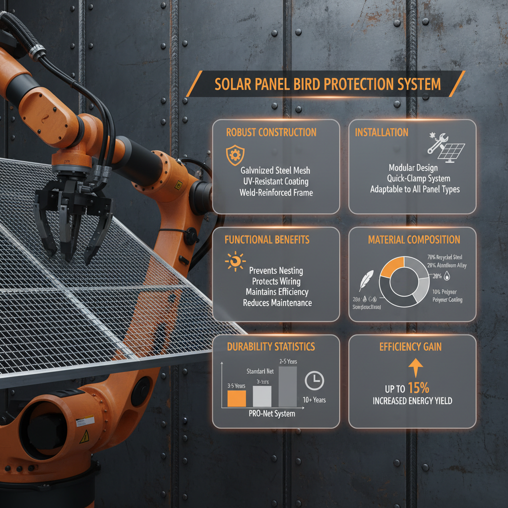 bird net for solar panels