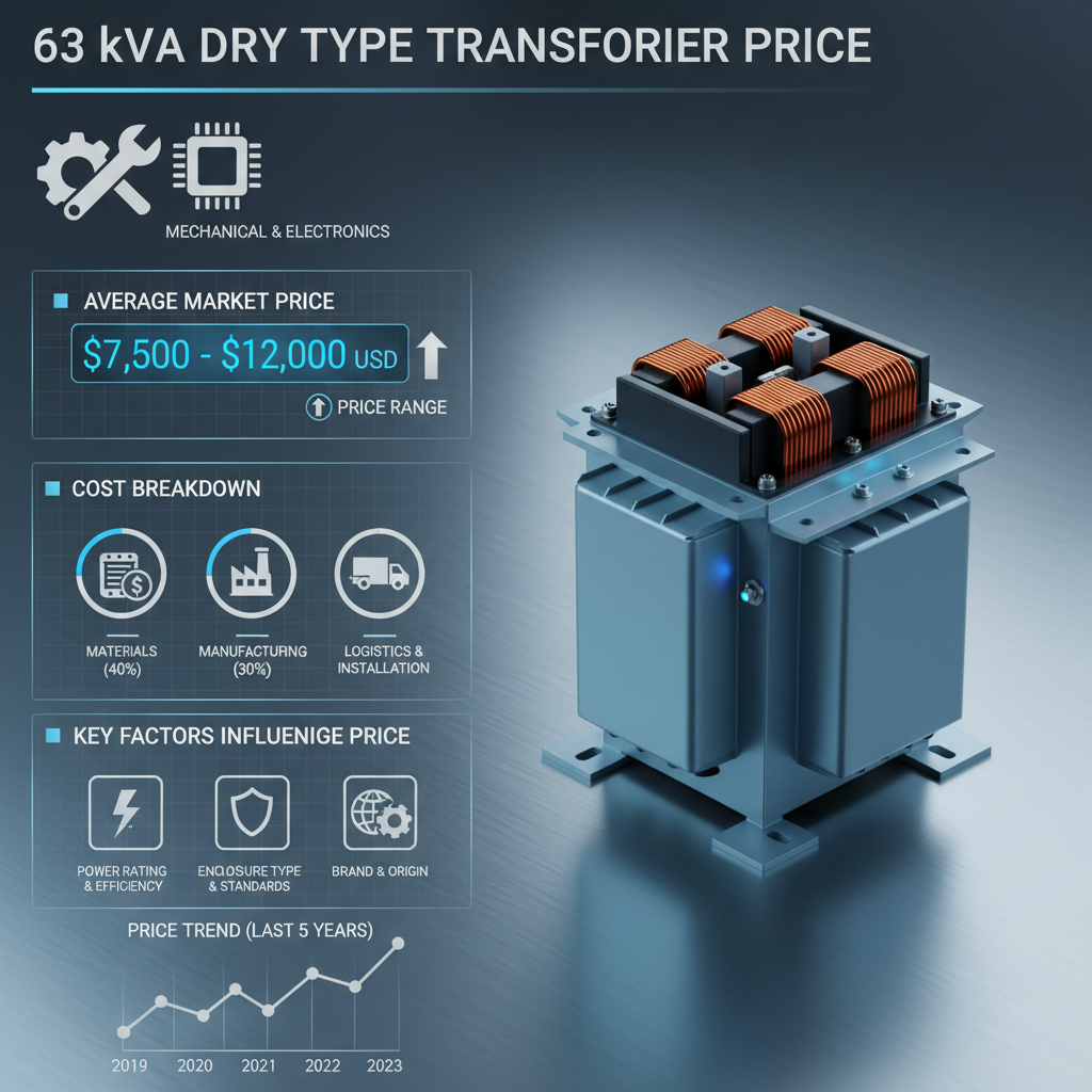 63 kva dry type transformer price